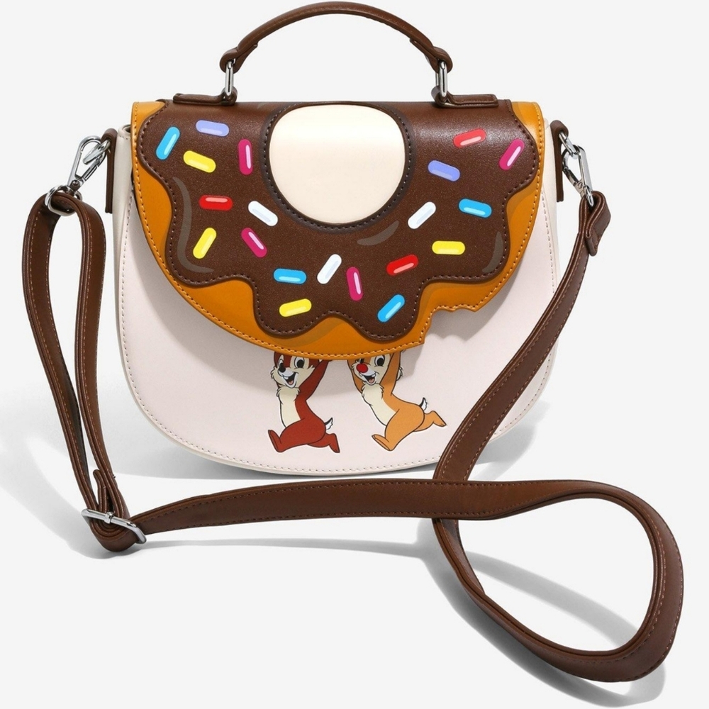 Loungefly Chip & Dale Rescue Rangers Donut Crossbody Bag
